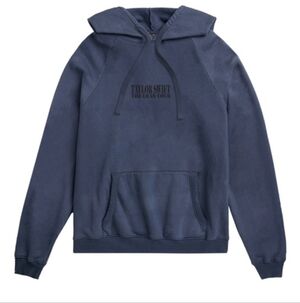 Taylor Swift Eras Tour Blue Washed Hoodie Sweatshirt NWT